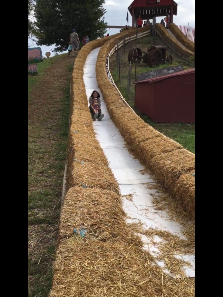 Hay Slide at Cox Farms. Photo by Michiko Yoon.