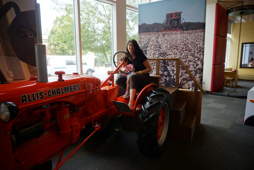 Tractor at Discovery Place Kids in Huntersville, NC. Photo by Sang-Min Yoon.