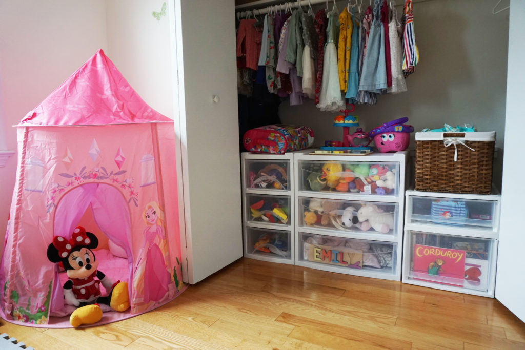 Emily Organized Toy Closet Drawers. Photo by Michiko Yoon.